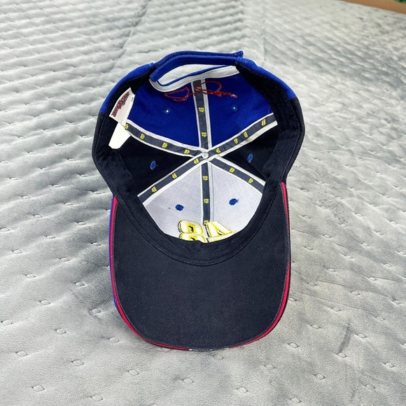 Lowes Racing 48 Jimmie Johnson Hat Cap NASCAR Color Block Strap Back Racing Logo - Picture 6 of 8